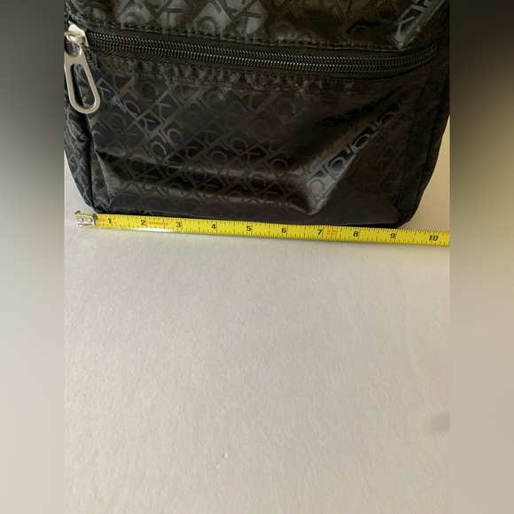 Calvin Klein Black Logo Print Unisex Backpack - Picture 8 of 10